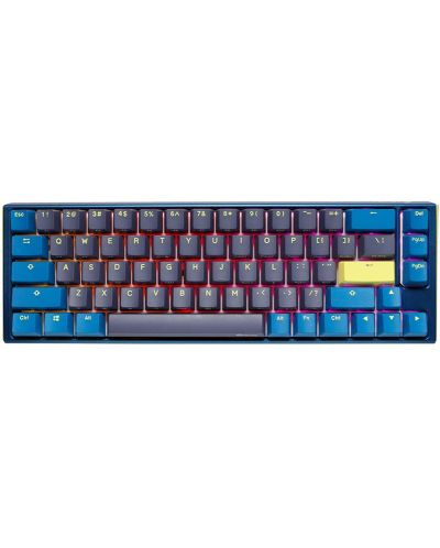 Tastatura mecanica Ducky - One 3 Daybreak SF 65%, MX Black, albastra - 1