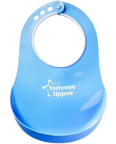 Tommee Tippee Soft Bib - Comfi Neck, albastru - 1