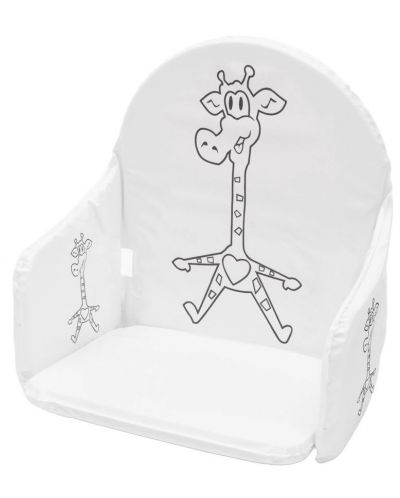 Tampă moale pentru scaun de masă din lemn New Baby - Girafă - 1