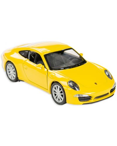 Masinuta metalica Toi Toys Welly - Porsche Carrera, galbena	 - 1