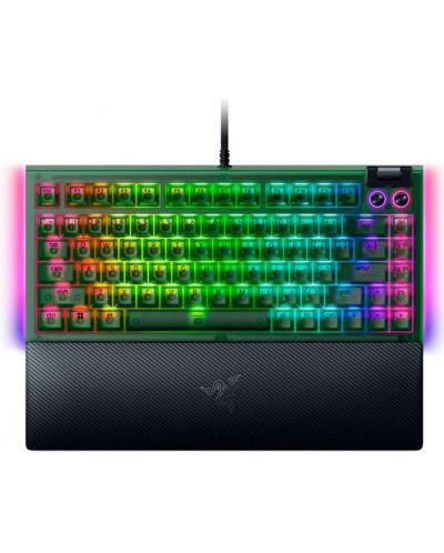 Tastatură mecanică Razer - BlackWidow V4 75, Orange, RGB, Phantom Green