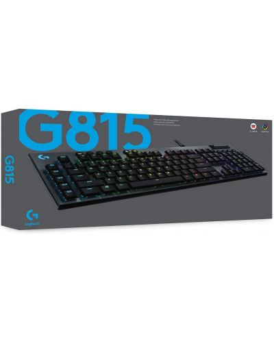 Tastatura mecanica Logitech - G815, UK Layout, clicky switches, neagra - 8