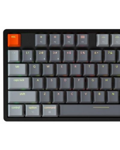 Tastatura mecanica Keychron - K8, TKL Aluminum, Clicky, neagra - 6