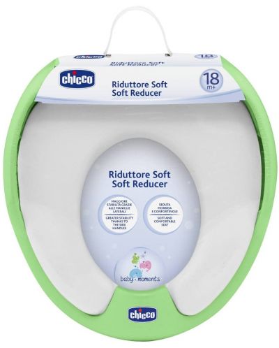 Colac WC moale  pentru copii Chicco, Verde - 1