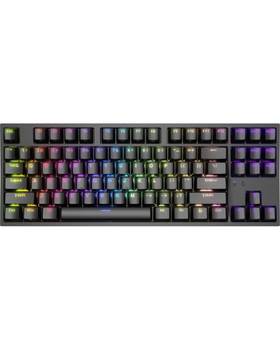 Tastatură mecanică Genesis - Thor 404 TKL, Gateron yellow pro, RGB, negru - 1
