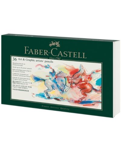 Cutie metalică Faber-Castell - Art & Graphic, pentru 36 de creioane - 4