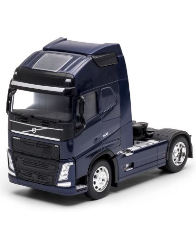 Jucărie metalică Welly - Camion remorcă Volvo FH, albastru închis, 1:32 - 1