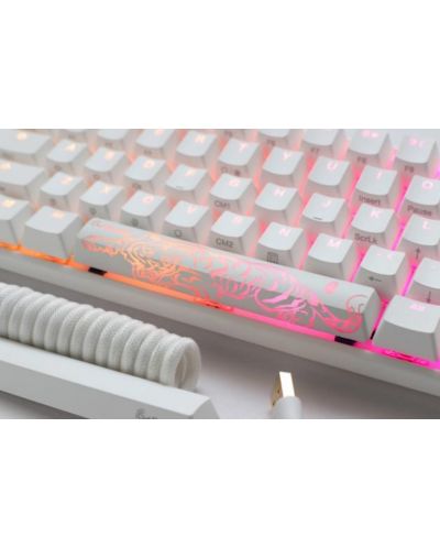 Tastatură mecanică Ducky - One 3 Pure White SF, Brown, RGB, albă - 3