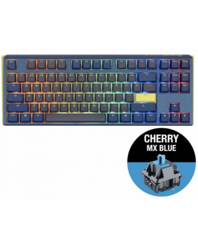 Tastatura mecanica Ducky - One 3 Daybreak TKL, MX Blue, albastra - 2