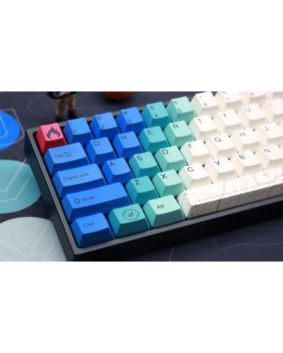 Tastatura mecanica Ducky - Varmilo MIYA Pro Summit V2, Rosu, albastru/alb  - 5