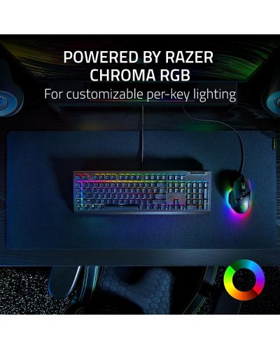 Tastatură mecanică Razer - BlackWidow V4 X, galben, RGB, negru - 4