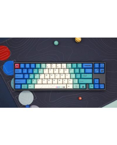 Tastatura mecanica Ducky - Varmilo MIYA Pro Summit V2, Rosu, albastru/alb  - 3
