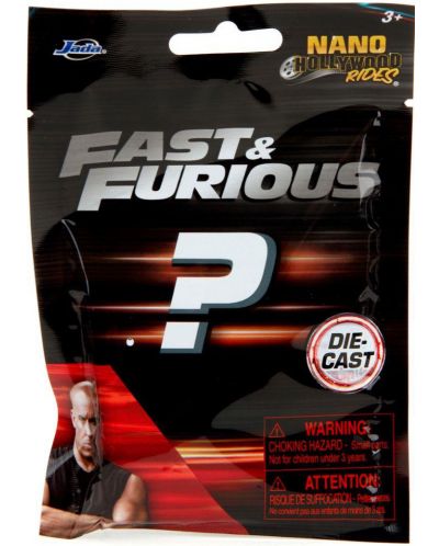 Nano cărucior metalic Jada Toys Fast & Furious - Sortiment, 4 cm