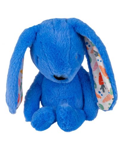 Jucărie moale de îmbrățișat Bali Bazoo - Rabbit, 32 cm, albastră - 1