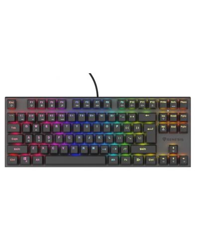 Tastatură mecanică Genesis - Thor 303 TKL HS, Silent, RGB, neagră - 1