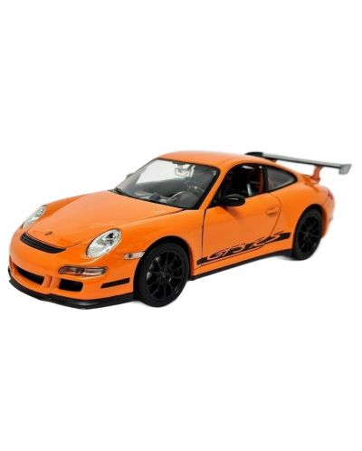 Mașină din metal Welly - Porsche 911 GT3, 1:24,portocale - 2
