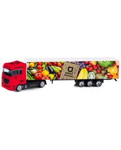 Camion metalic Rappa - Fructe și legume, 20 cm - 1