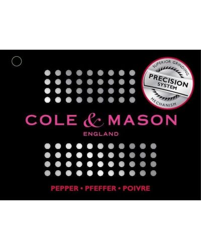 Moara de piper Cole & Mason - "Crystal", 12,5 cm - 2