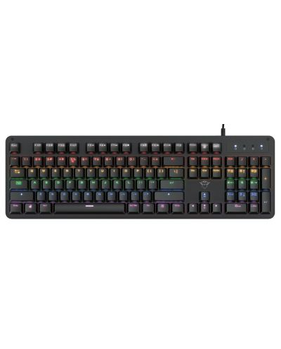 Tastatură mecanică Trust - GXT1863 Thaz, roșu, RGB, negru - 1