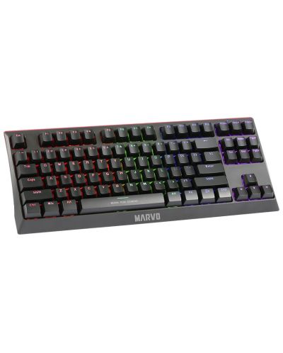 Tastatura mecanica Marvo - KG953, Blue switches, LED, neagra - 2