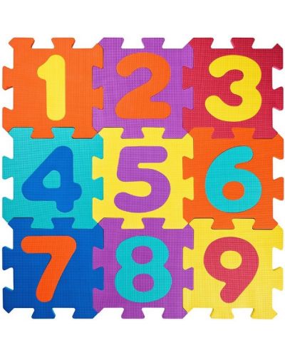 Puzzle moale pentru podea Woody cu spuma EVA - Cifre - 1
