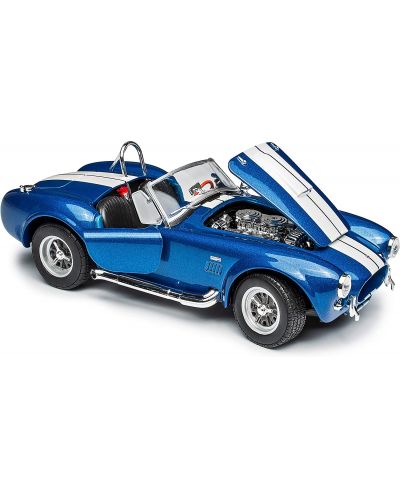Mașină din metal Welly - Shelby Cobra 427, 1:24, albastru - 2