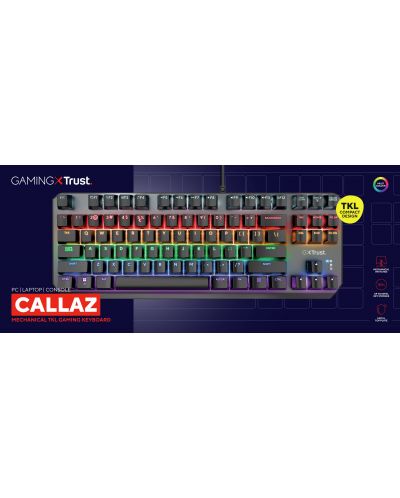 Tastatură mecanică Trust - GXT 834 Callaz TKL, Outemu, negru - 4