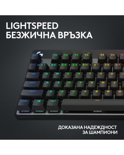 Logitech Tastatură mecanică - G Pro X TKL, fără fir, GX, negru - 3