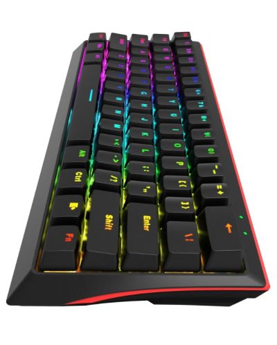 Tastatură mecanică Marvo - KG962G, Red, RGB, neagră - 5