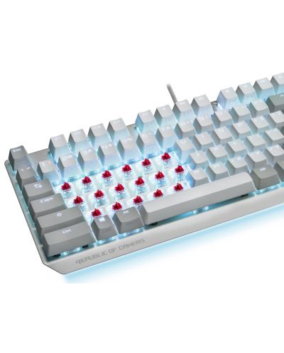 Tastatura mecanica ASUS - ROG Strix Scope NX TKL, RGB, alb/gri - 4