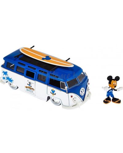 Jucărie de metal Jada Toys Disney - Van cu personajul Mickey Mouse - 1