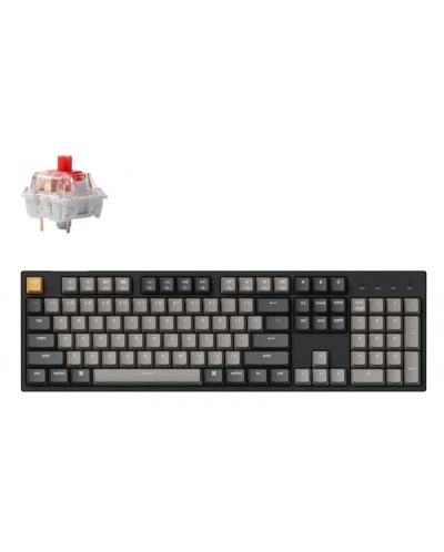 Tastatură mecanică Keychron - C2 Pro QMK H-S, K Pro Red , RGB, negru - 1