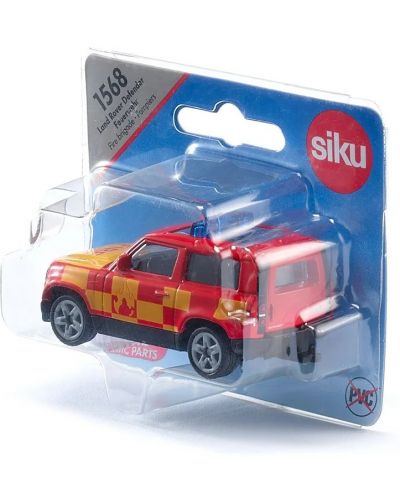 Jucărie metalică Siku - Land Rover Defender Feuerwehr - 4