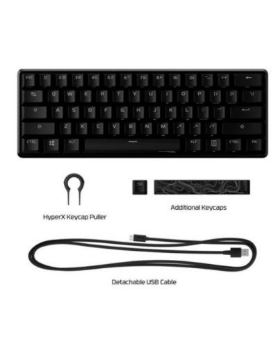 Tastatură mecanică  HyperX - Alloy Origins 60, HyperX Aqua,  neagră - 6