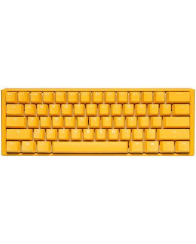 Tastatura mecanica Ducky - One 3 Mini, MX Red, RGB, galbena - 1