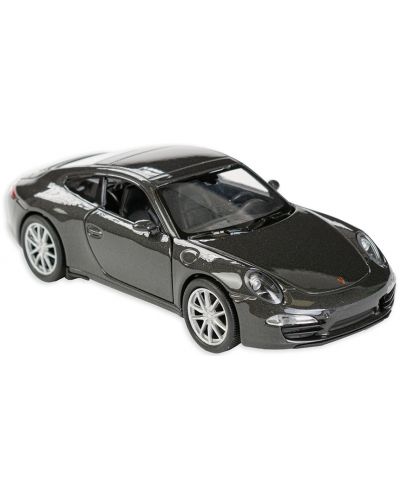 Masinuta din metal Toi Toys Welly - Porsche Carrera, gri inchis	 - 1