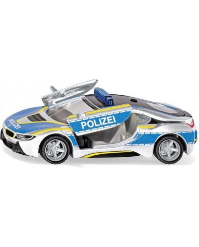Masina de politie metalica Siku - BMW I8, usile se deschis in sus, 1:50 - 2