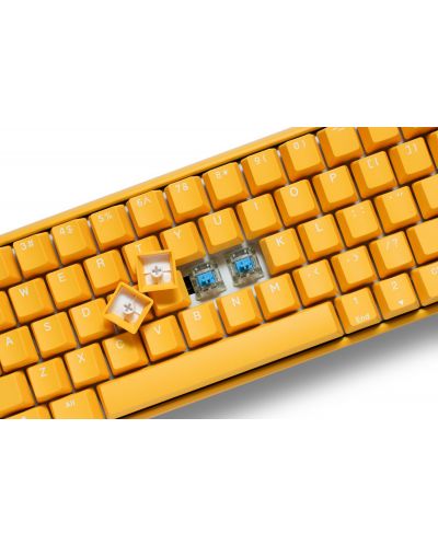 Tastatura mecanica Ducky - One 3 Mini, MX Red, RGB, galbena - 3