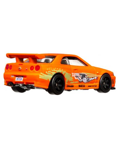 Mașinuță din metal Hot Wheels Fast & Furious - Nissan Skyline GTR