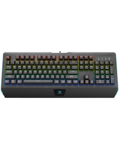 Tastatura mecanica NOXO - Vengeance, comutator albastru, neagra - 1