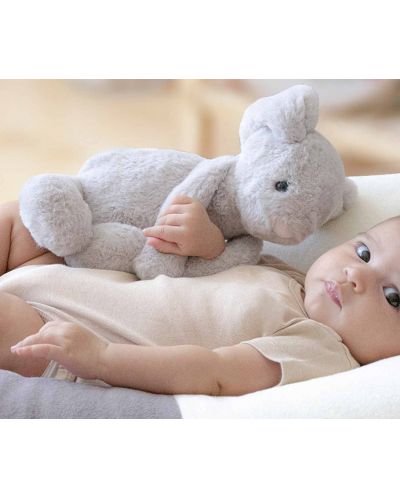 Jucărie moale BabyJem - Bunny, Grey, 35 cm - 2
