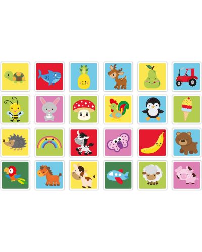 Carduri de memorie Grafix - Găsește perechile de animale, 48 de bucăți - 3