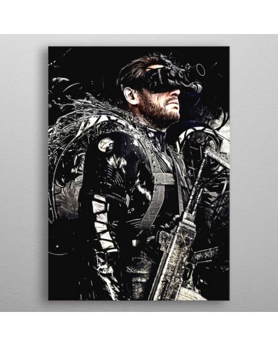 Poster metalic Displate - Metal Gear Solid V - The boss - 3