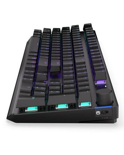 Endorfy Tastatură mecanică - Thock, fără fir, roșu, RGB, negru - 6