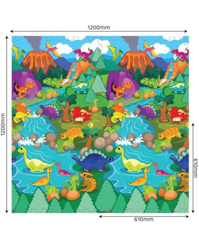 Puzzle moale Sun Ta Toys - Lumea dinozaurilor 4+8 piese - 2