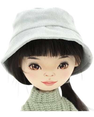 Păpușă moale Orange Toys Sweet Sisters - Lilu cu un pulover verde, 32 cm - 3
