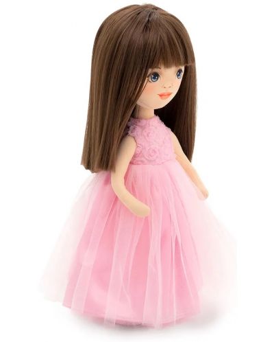 Păpușă moale Orange Toys Sweet Sisters - Sophie într-o rochie roz cu trandafiri, 32 cm - 4