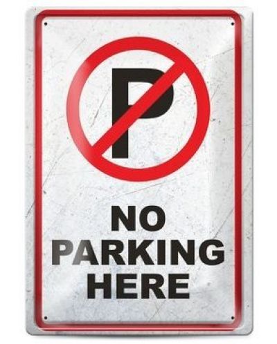 Tabela metalica - No parking - 1