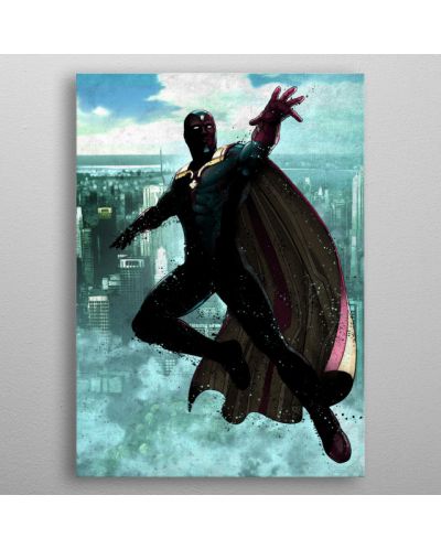 Poster metalic Displate - Marvel: Vision - 3