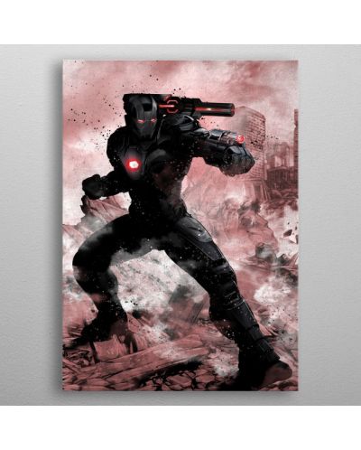 Poster metalic Displate - Marvel: War Machine - 3